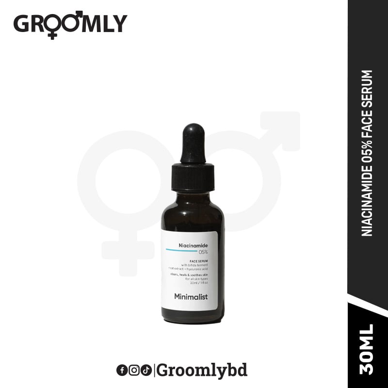 Minimalist 5% Niacinamide Face Serum for Clear Glowing Skin- 30ml