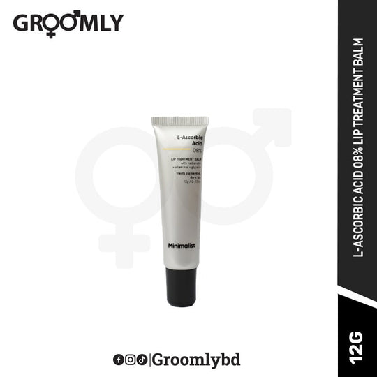 Minimalist 8% L-Ascorbic Acid Lip Treatment Balm with Vitamin E, Radianskin & Glycerine for Pigmented & Dark Lips