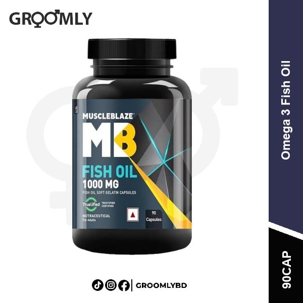 MuscleBlaze Omega 3 Fish Oil (90 Capsules) available in Bangladesh