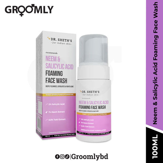 Dr Sheth's Neem & Salicylic Acid Foaming Face Wash - 100ml