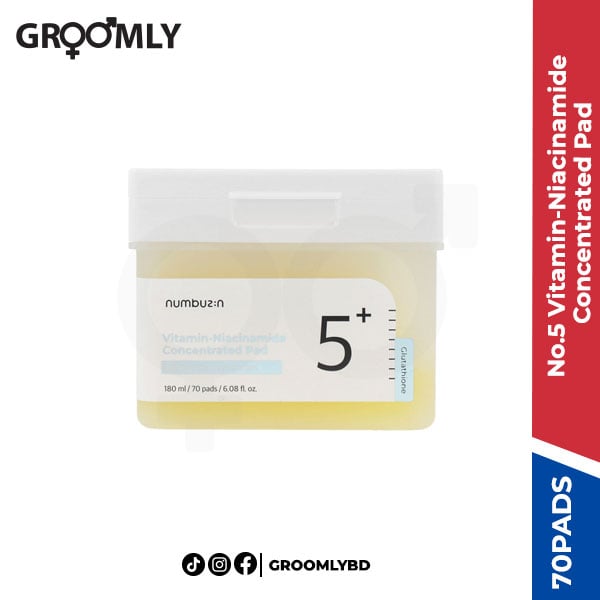 Numbuzin No.5 Vitamin-Niacinamide Concentrated Pad (70Pads)