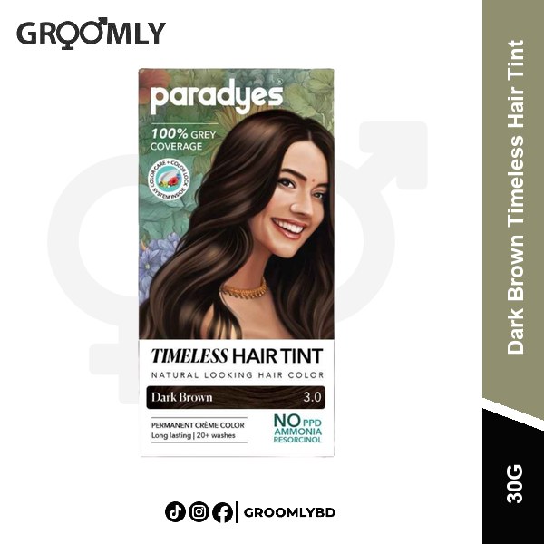 Paradyes Dark Brown Timeless Hair Tint 30g available in Bangladesh