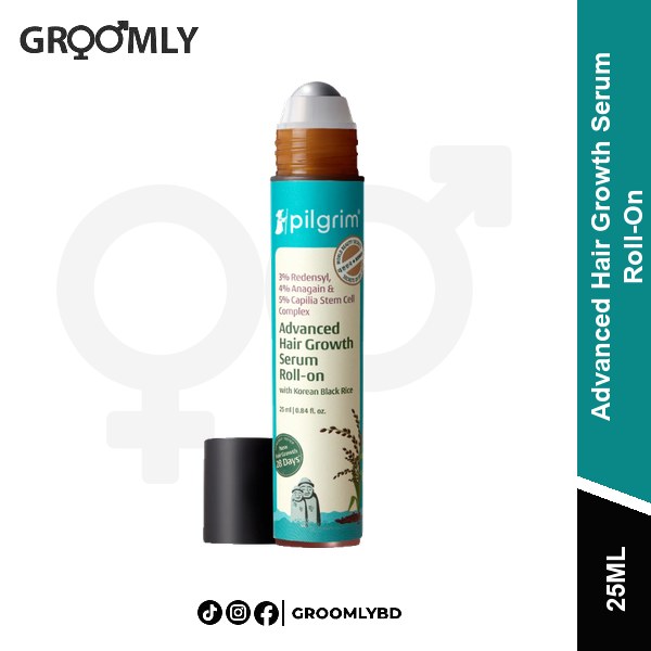 Pilgrim Advanced Hair Growth Serum Roll-On 25ml available in Bangladesh