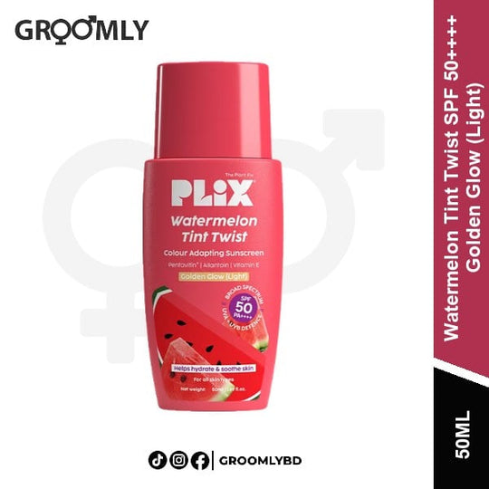 Plix Watermelon Tint Twist Sunscreen Golden Glow 50ml available in Bangladesh