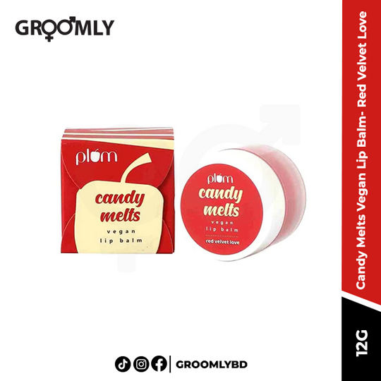 Plum Candy Melts Vegan Lip Balm- Red Velvet Love
