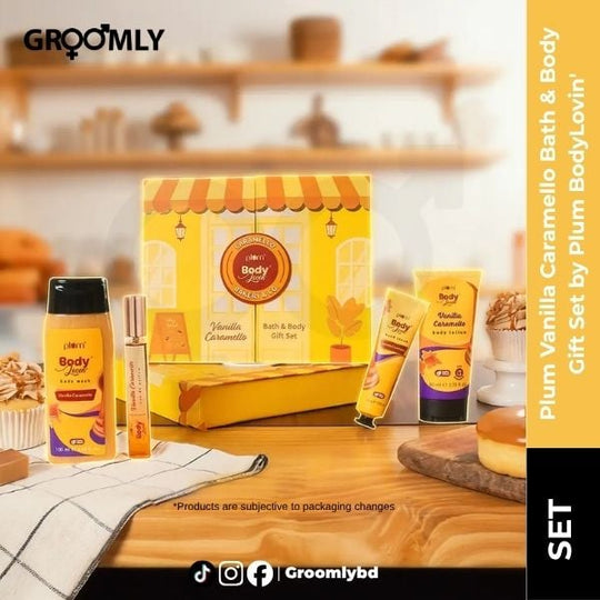 Plum Vanilla Caramello Bath & Body Gift Set by Plum BodyLovin'