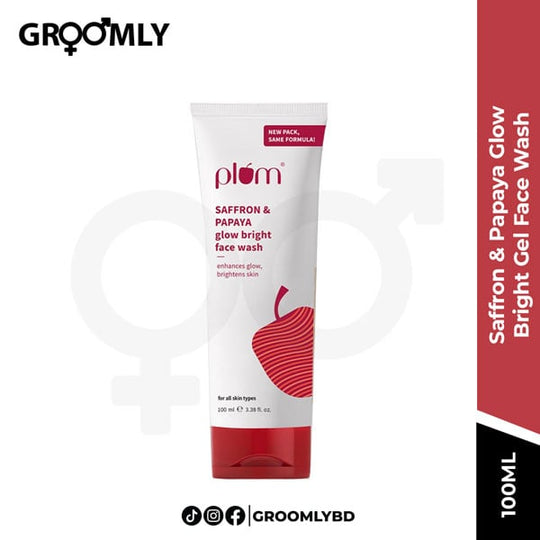 Plum Saffron & Papaya Glow Bright Gel Face Wash 100ml