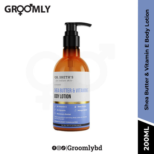 Dr Sheth's Shea Butter & Vitamin E Body Lotion- 200ml