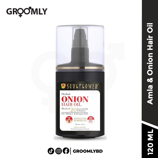 Soulflower Amla & Onion Hair Oil for hair growth- 120ml