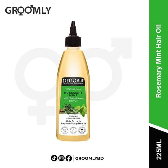 Soulflower Rosemary Mint Hair Oil 225ml available in Bangladesh