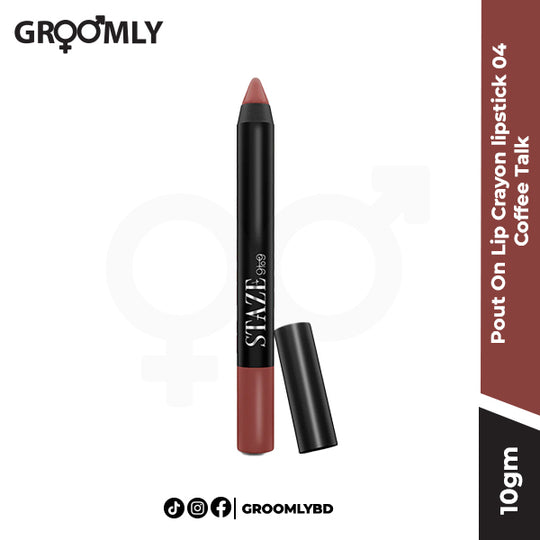 Staze Pout On Lip Crayon lipstick 04 Coffee Talk