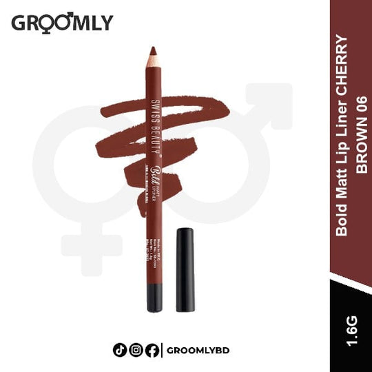 Swiss Beauty Lip Liner 06 Cherry Brown available in Bangladesh