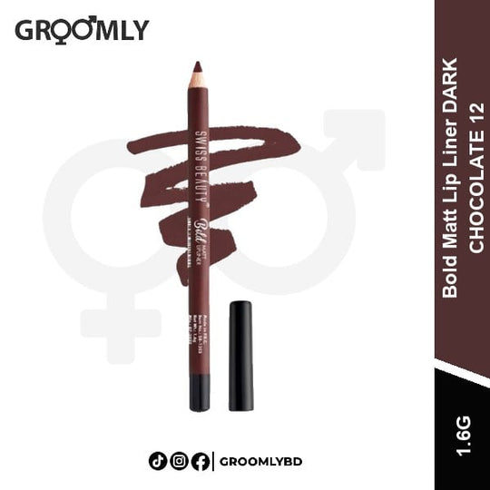 Swiss Beauty Lip Liner 12 Dark Chocolate available in Bangladesh