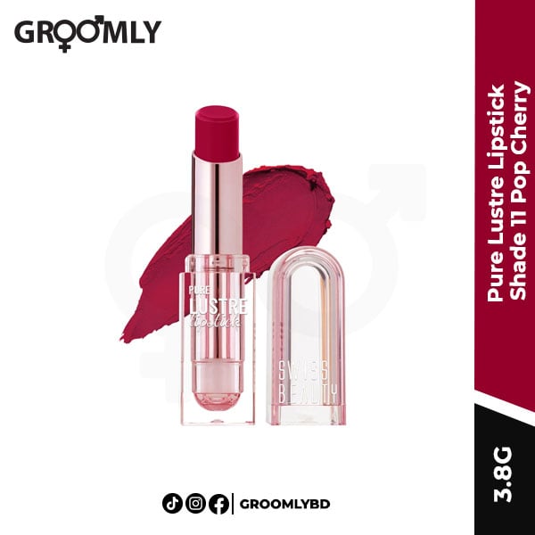 Swiss Beauty Pure Lustre Lipstick Shade 11 Pop Cherry