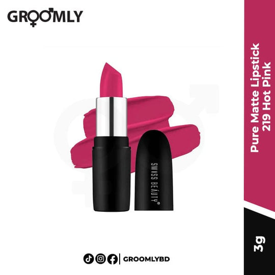 Swiss Beauty Pure Matte Lipstick 219 Hot Pink
