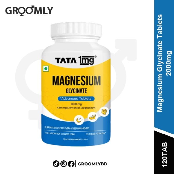 Tata 1mg Magnesium Glycinate 120 Tablets available in Bangladesh