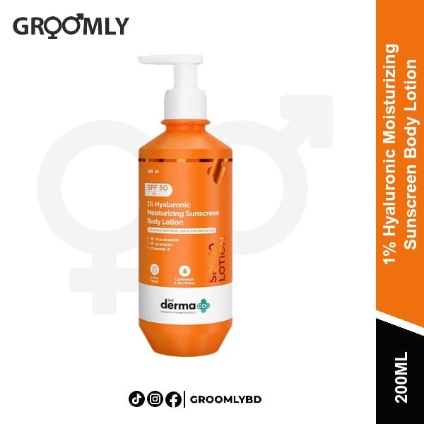 The Derma Co Hyaluronic Sunscreen Body Lotion 200ml available in Bangladesh