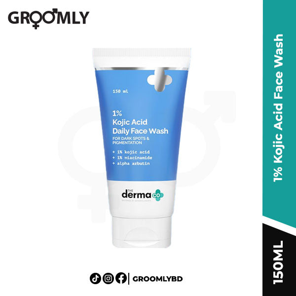 The Derma Co 1% Kojic Acid Face Wash with Niacinamide & Alpha Arbutin For Dark Spots & Pigmentation – 150ml
