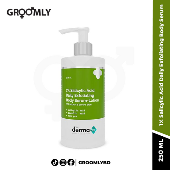 The Derma Co 1% Salicylic Acid Daily Exfoliating Body Serum-Lotion For Rough & Bumpy Skin - 250 ml