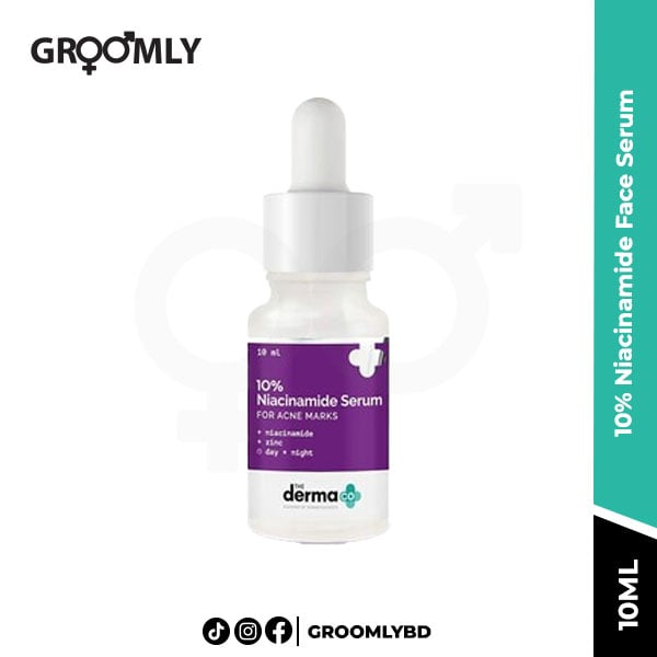 The Derma Co 10% Niacinamide Face Serum For Acne Marks & Acne Prone Skin For Unisex, 10ml