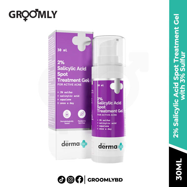 The Derma Co 2% Salicylic Acid Spot Treatment Gel with 3% Sulfur - 30 ml