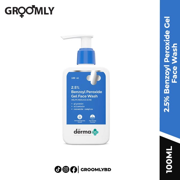The Derma Co 2.5% Benzoyl Peroxide Gel Face Wash 100ml