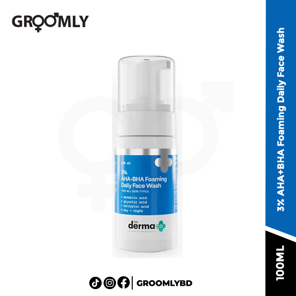 The Derma Co 3% AHA+BHA Foaming Daily Face Wash 100ml