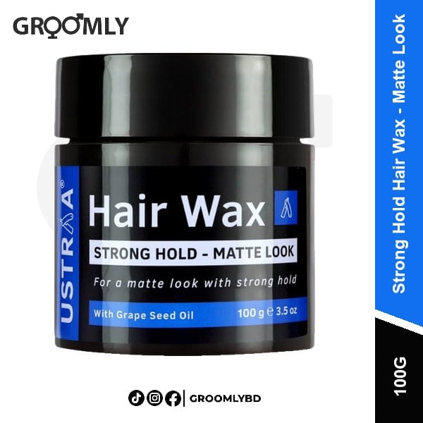 Ustraa Strong Hold Hair Wax - Matte Look 100g available in Bangladesh