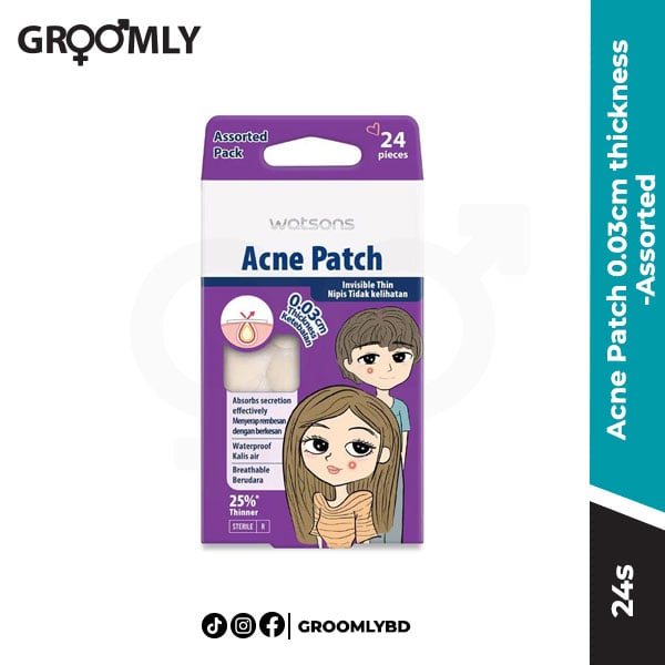 Watsons Acne Patch 0.03cm thickness - Assorted 24s