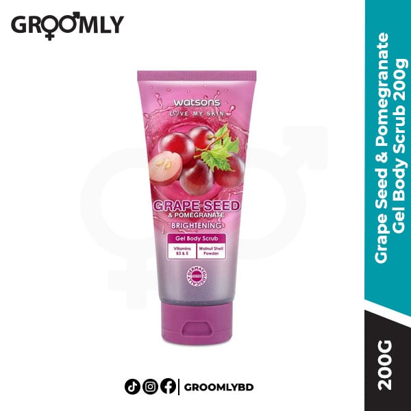 Watsons Grape Seed & Pomegranate Gel Body Scrub 200g