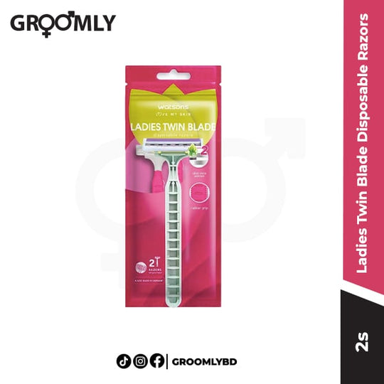 Watsons Ladies Twin Blade Disposable Razors 2S – Smooth shave for women’s sensitive skin